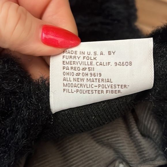 Folkmanis Furry Folks Skunk Puppet Plush Hand Teacher Preschool - Picture 7 of 7